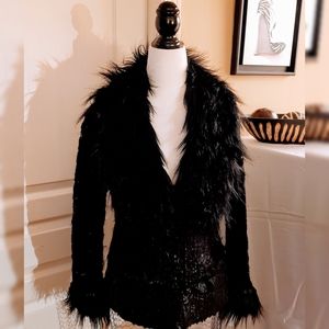 Gorgeous Faux fur sweater jacket